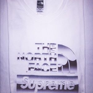 Supreme The North Face metallic Logo Tee